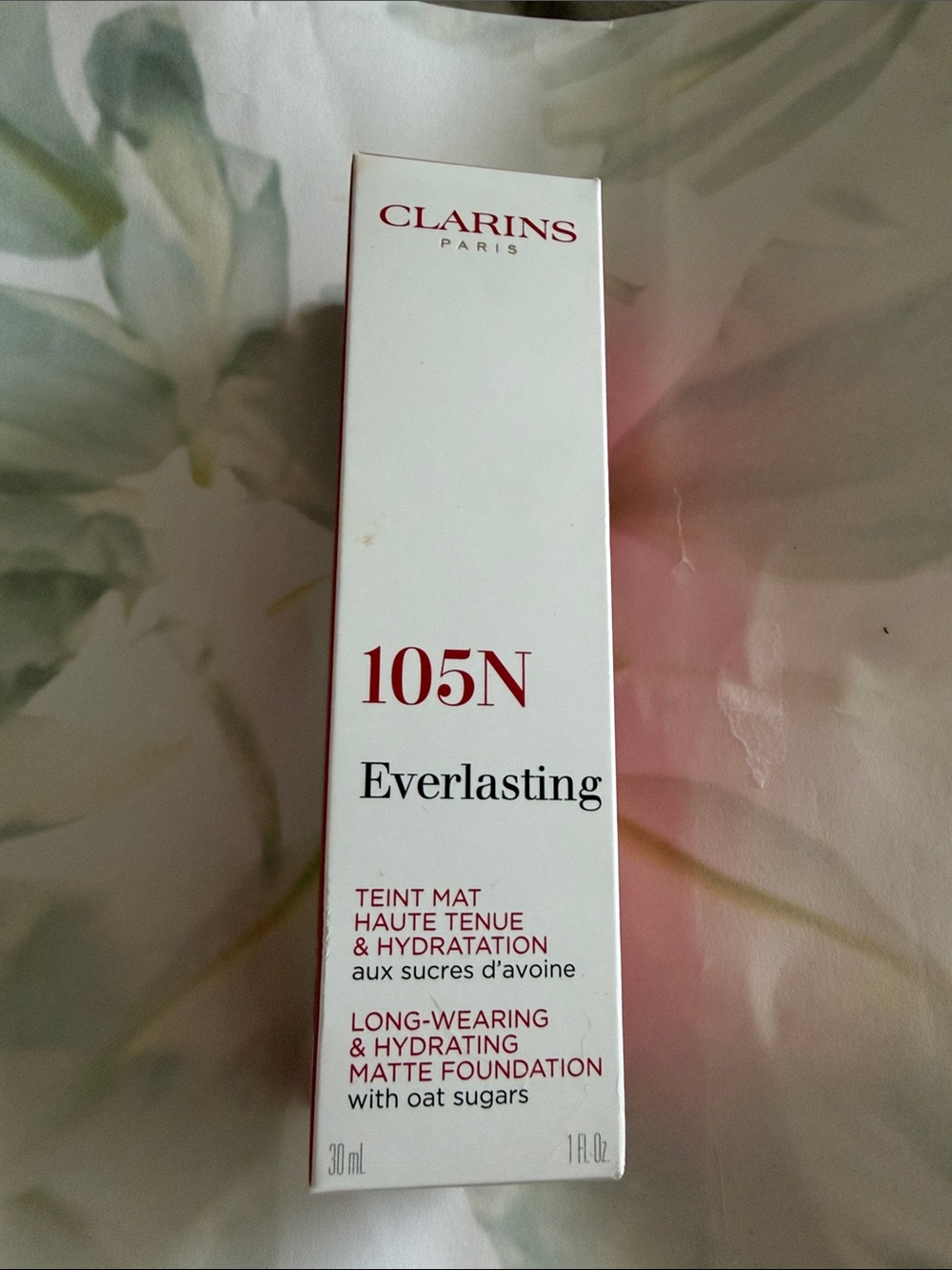 Clarins Everlasting Matte Foundation 105N - NWB
